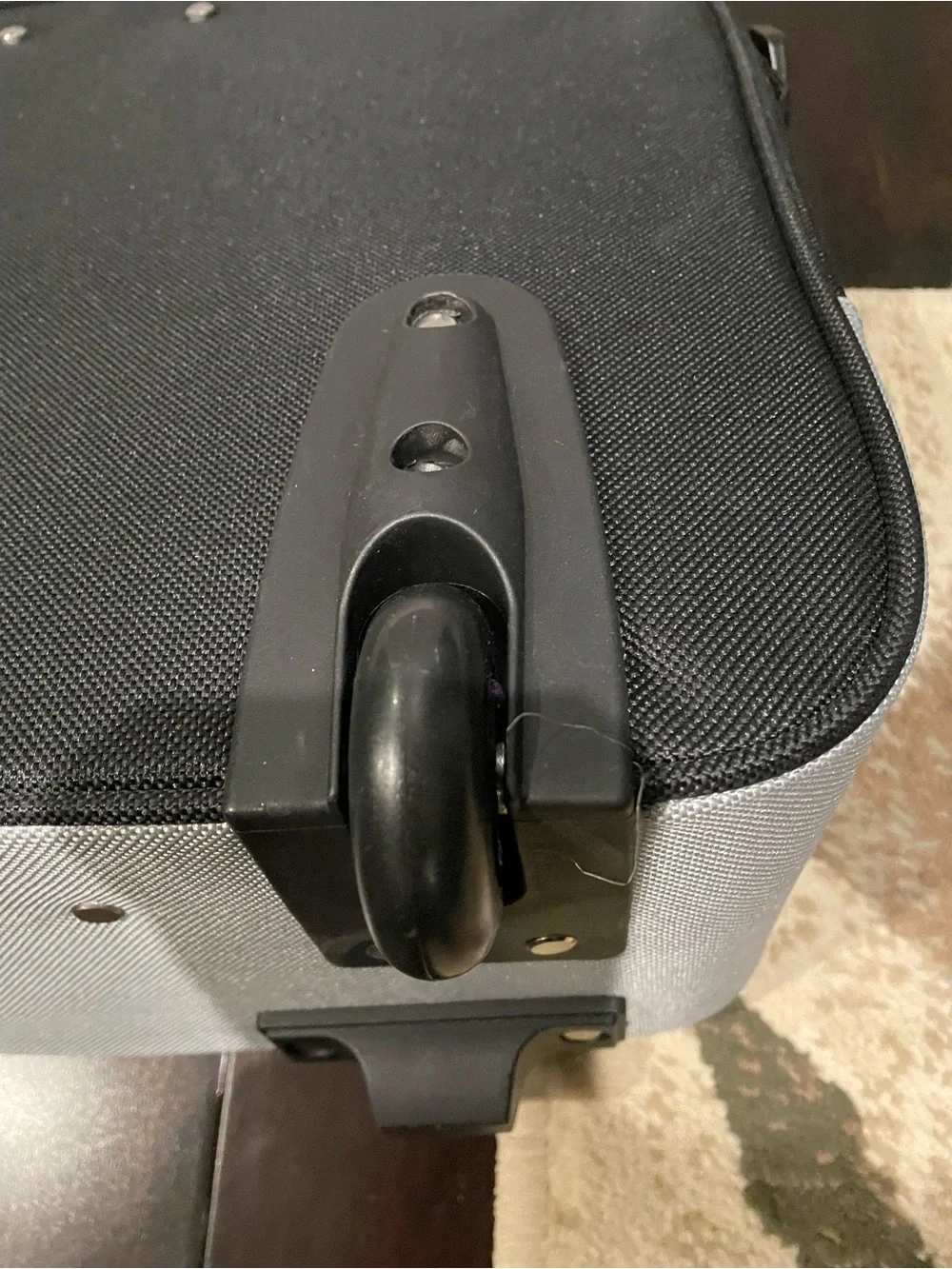 Black and Light Gray Briefcase Laptop Bag